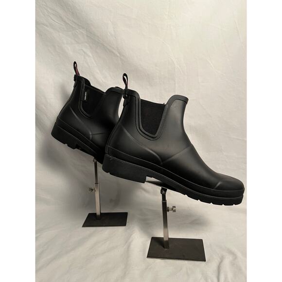 Tretorn Chelsea Rain Boots Women’s 9 Black Waterproof New - Picture 3 of 8